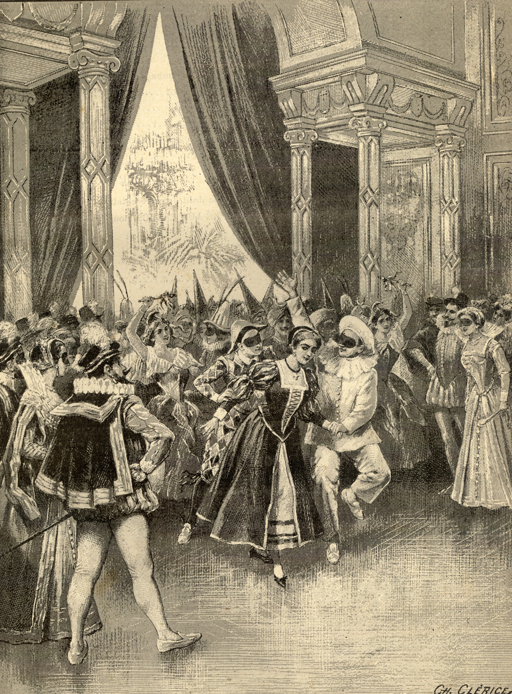 La mascarade de l’acte II, dans une illustration du XIXe siècle.